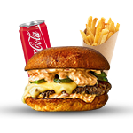 Grilled Beef Burger Meal 