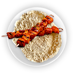 Chicken Nessie Peshwari Naan Kebab. 