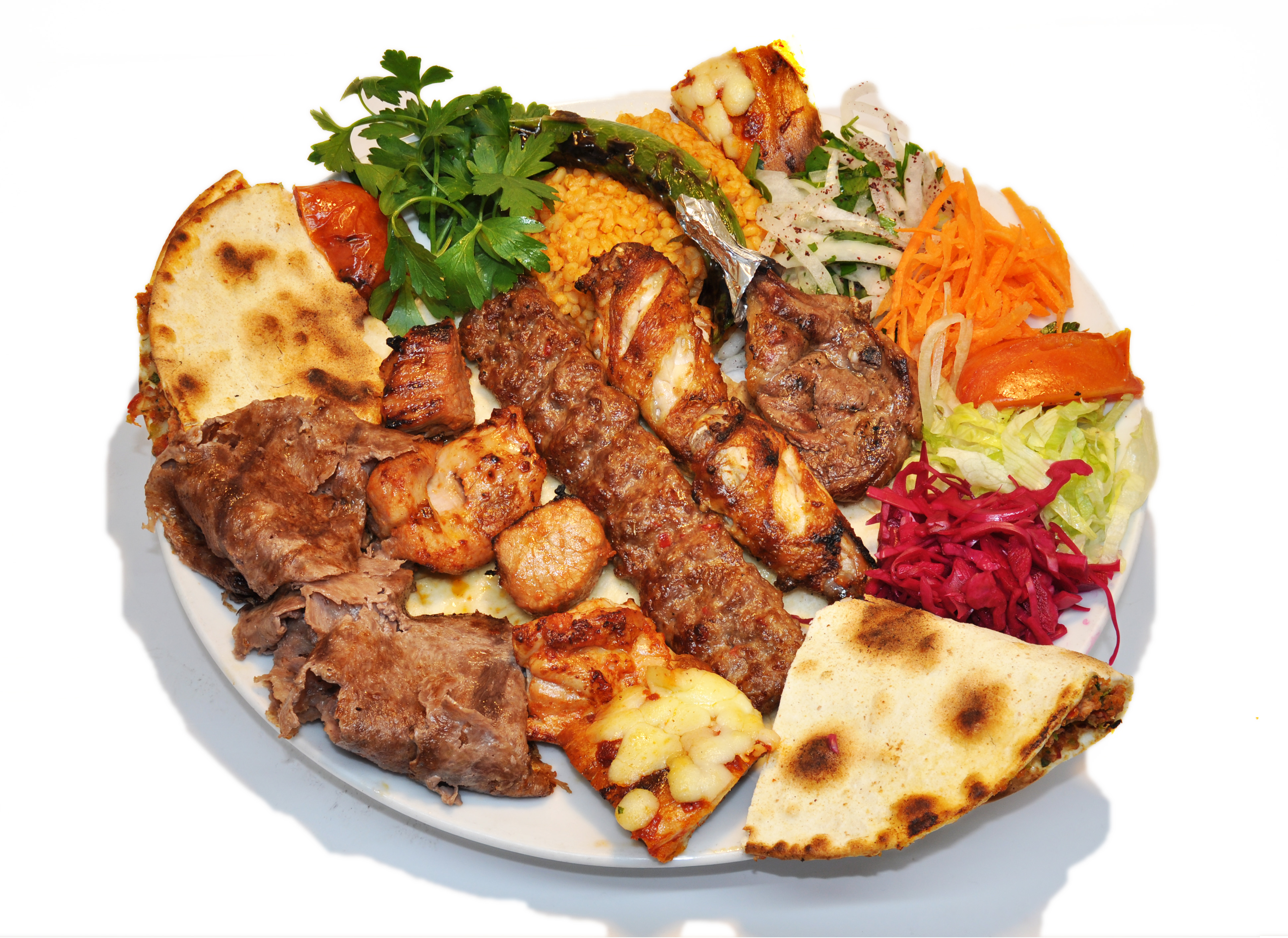 Special Nessie Cheese Naan Kebab 